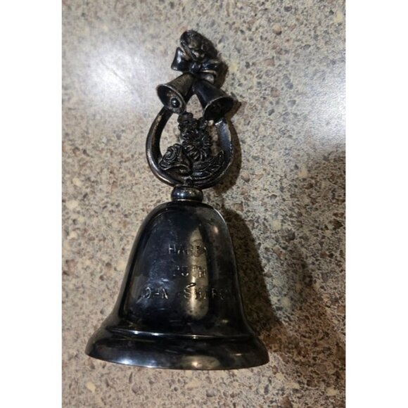 Reed and Barton Sllver Plated Music WeddIng Anniversary Bell - Picture 1 of 4